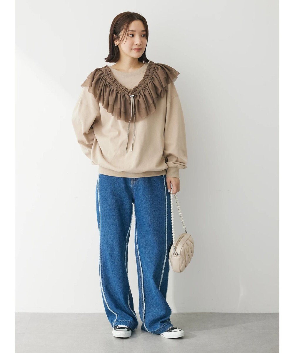 Green Parks ・ＳＵＧＡＲ　ＳＰＯＯＮ　３ｗａｙチュールフリルスウェット 