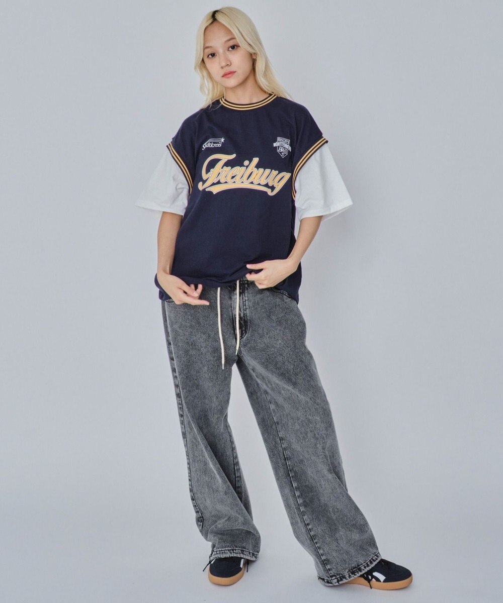 WEGO 【ユニセックス着用ITEM/MLサイズ展開】フェイクタンクグラフィックT（SS） 