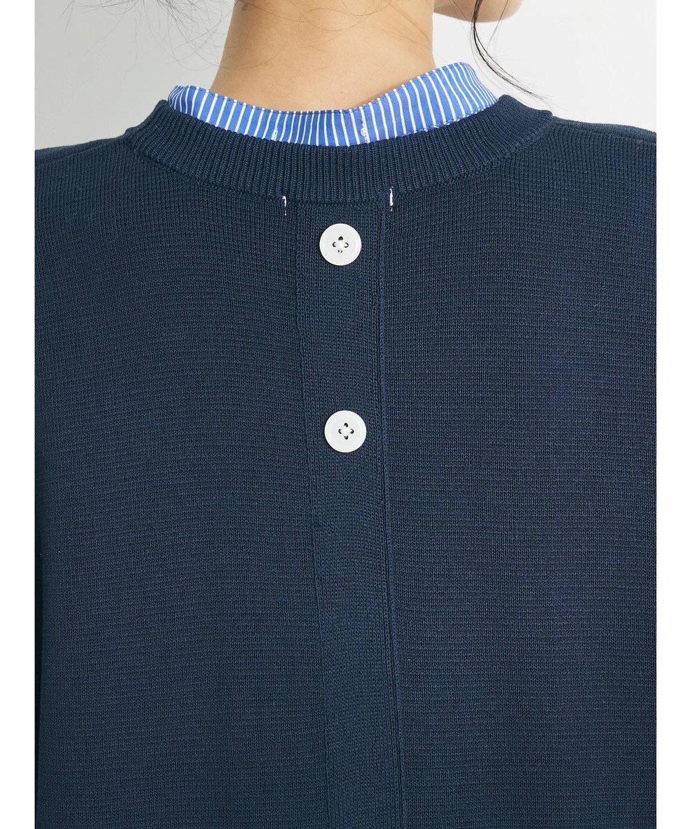 CRAFT STANDARD BOUTIQUE 【洗える】ニットベスト+シャツワンピース-SET 