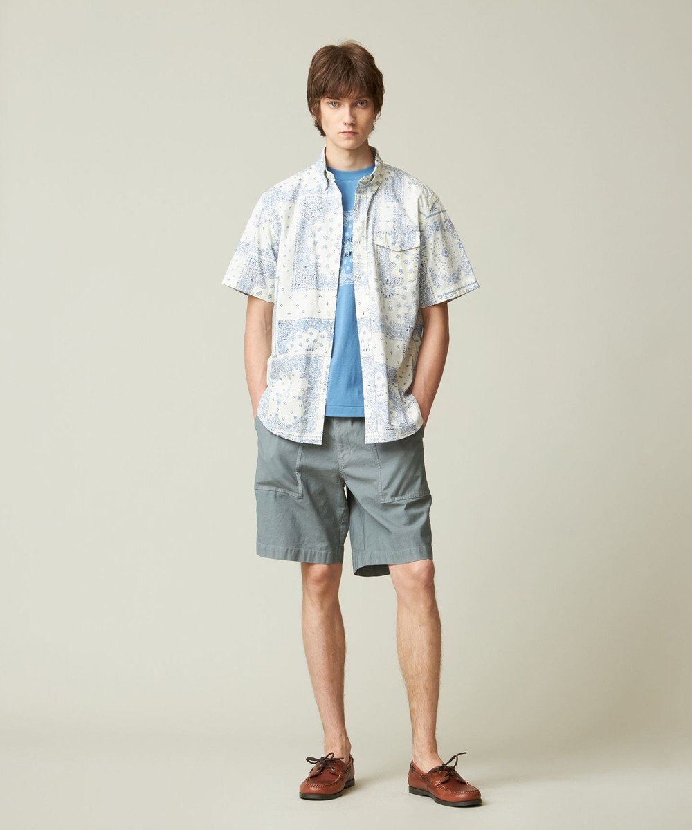 J.PRESS MEN ペイズリーバンダナプリント シャツ 
