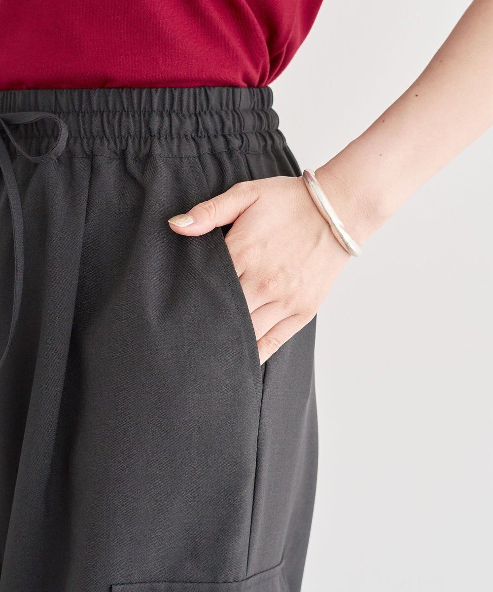 Green Parks 麻調ミリタリーカーゴパンツ 