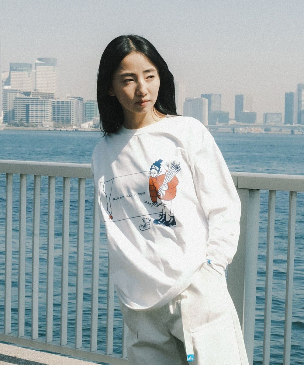 SHARE PARK LADIES 【LADIES】吸水速乾 フロントプリントTシャツ 