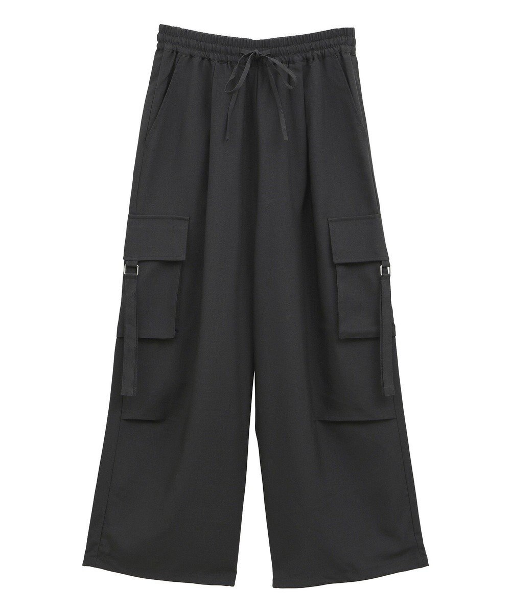 Green Parks 麻調ミリタリーカーゴパンツ 
