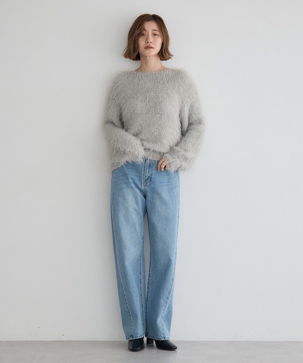 YECCA VECCA フェザーMIXロービングニット 