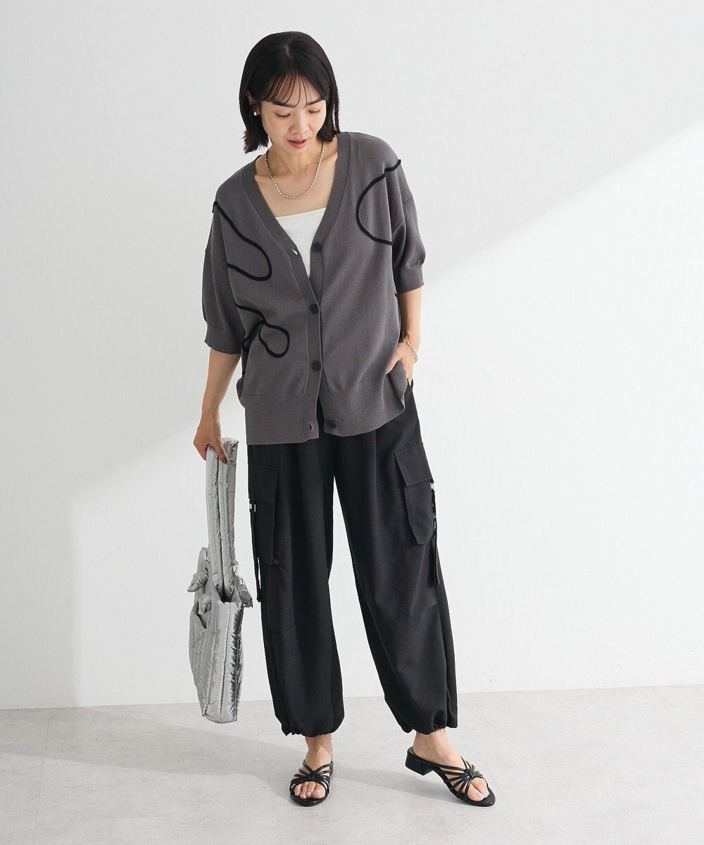 Green Parks 麻調ミリタリーカーゴパンツ 