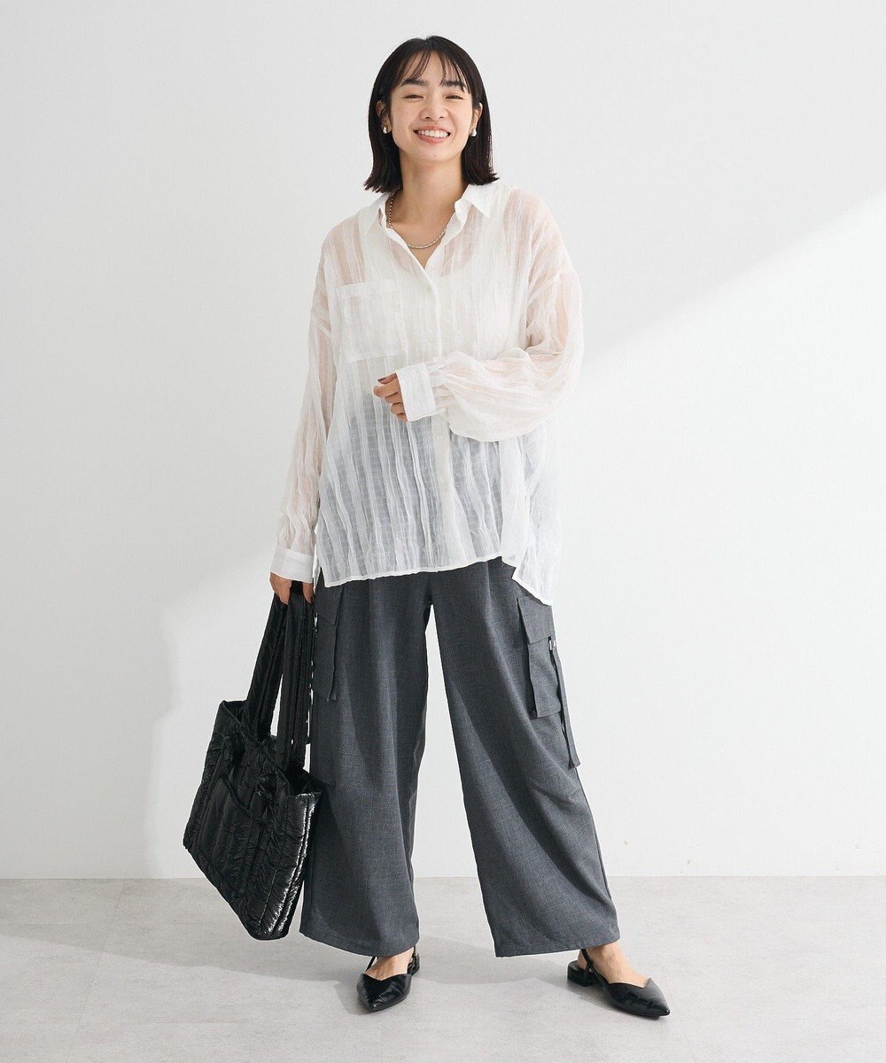 Green Parks 麻調ミリタリーカーゴパンツ 