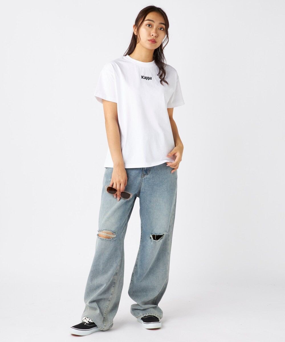 OP／FILA 【Kappa】サガラ刺繍 オーバーサイズTシャツ 