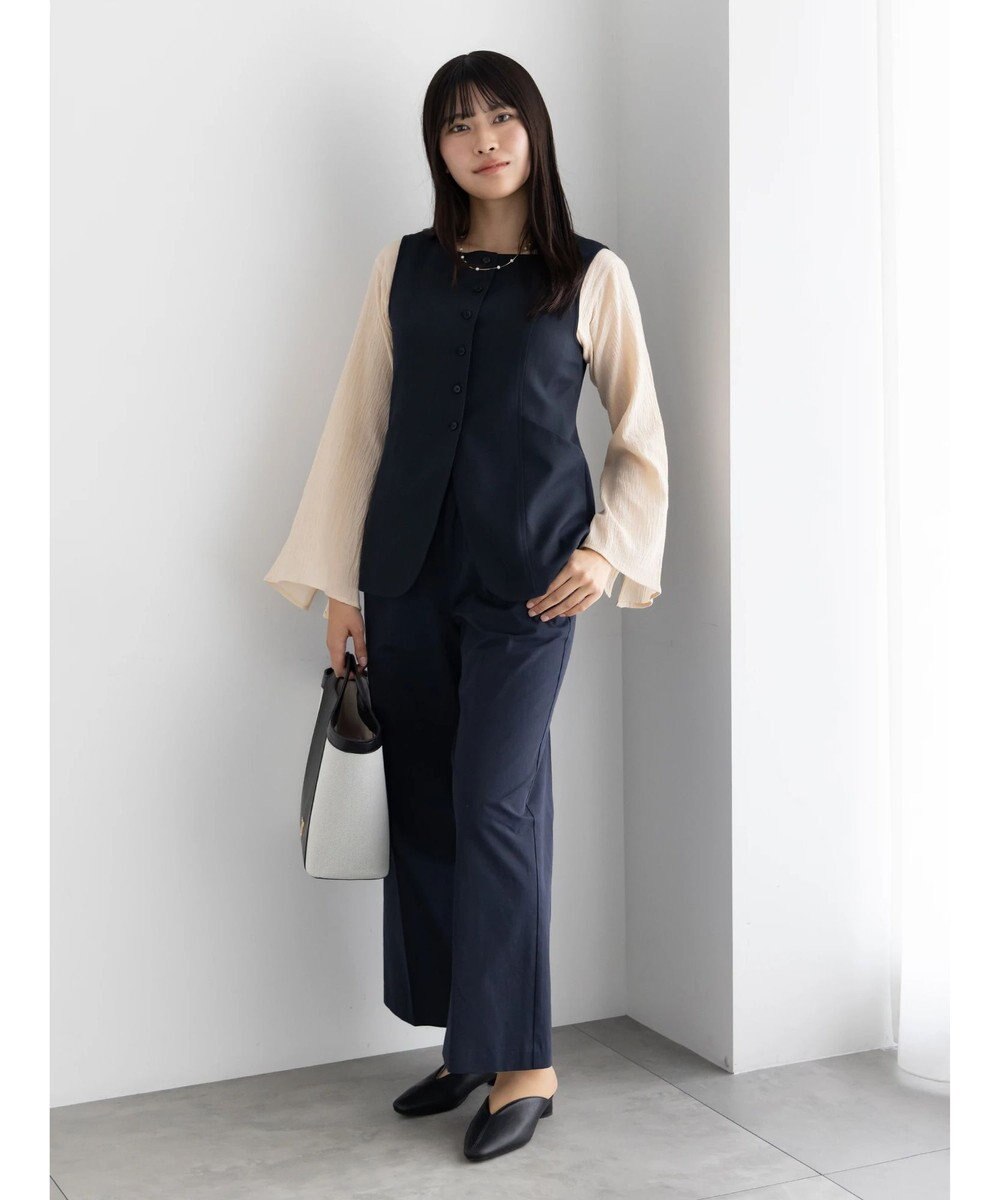 Te chichi クレープフレアスリーブブラウス【AOYAMA FASHION ASSOCIATION × Te chichi】 