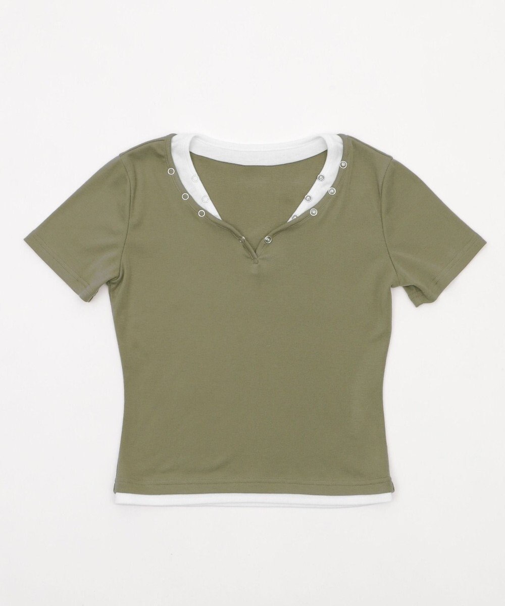 WEGO ドットボタンレイヤードTOP 