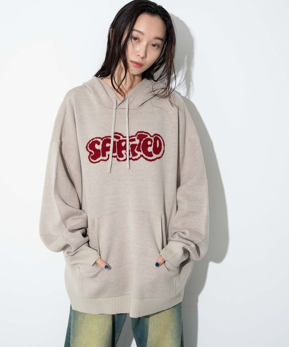 WEGO 【ユニセックス着用ITEM】ジャガードグラフィックパーカー 