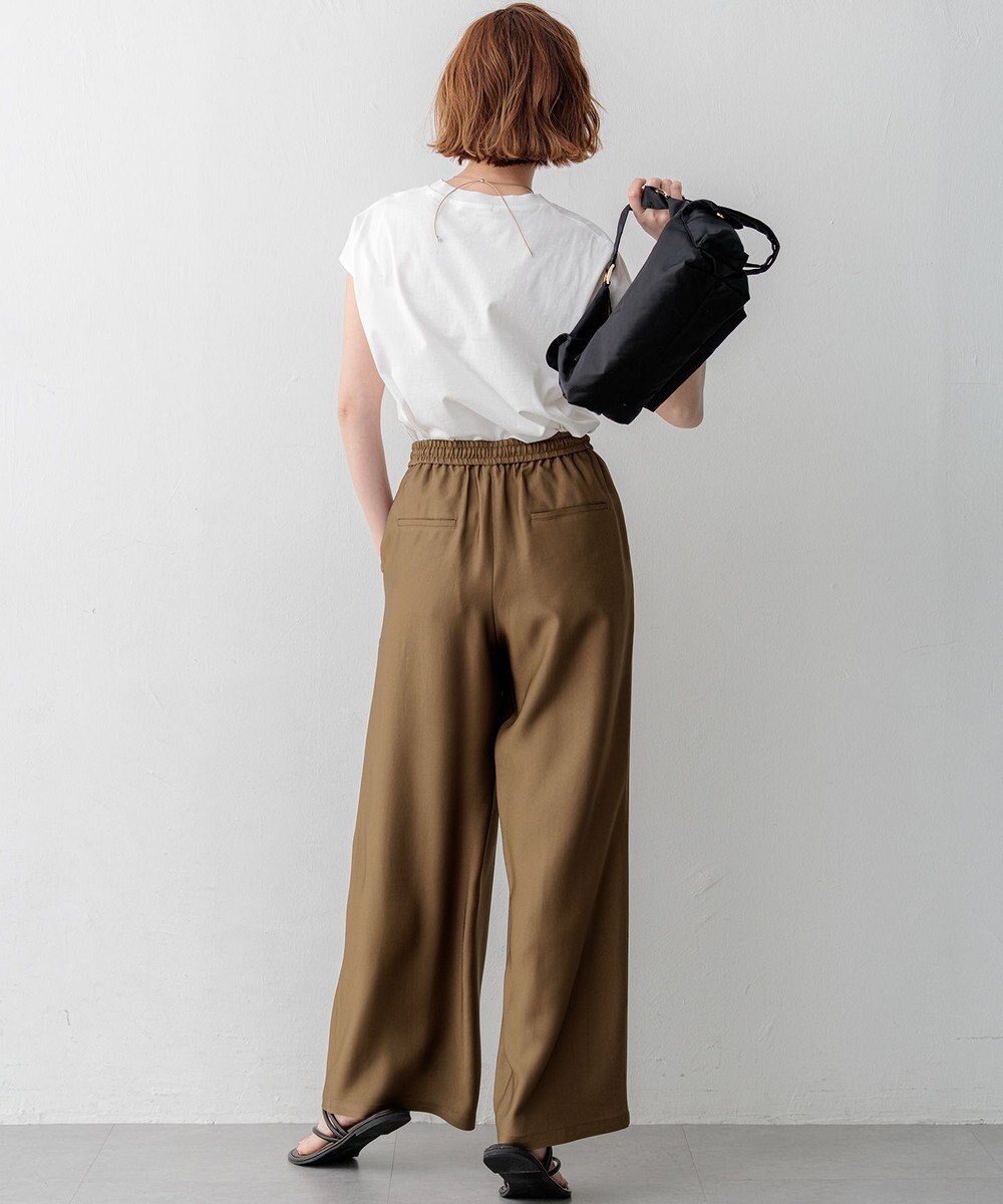 23区 【先行予約】ブライトカルゼ ワイド パンツ 