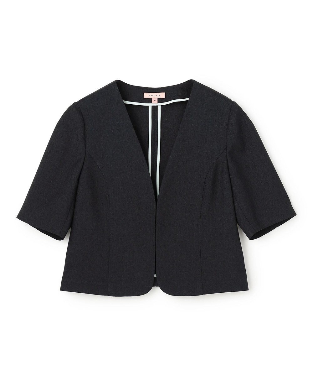 TOCCA 【松木育未さん着用】BRIGHT BREEZE 半袖ショートジャケット 