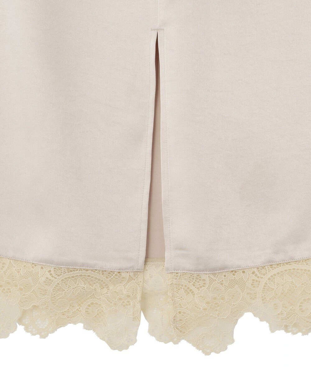 earth music&ecology サテンレーススカート 