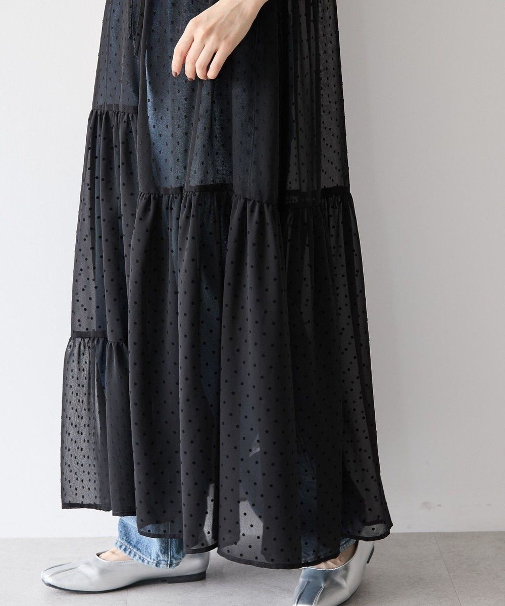 AMERICAN HOLIC ティアードドットキャミワンピース 