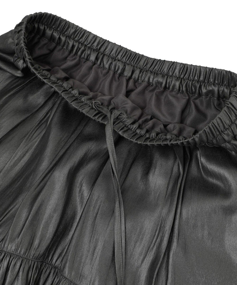 AMERICAN HOLIC 【選べる丈】チンツ加工ティアードスカート 