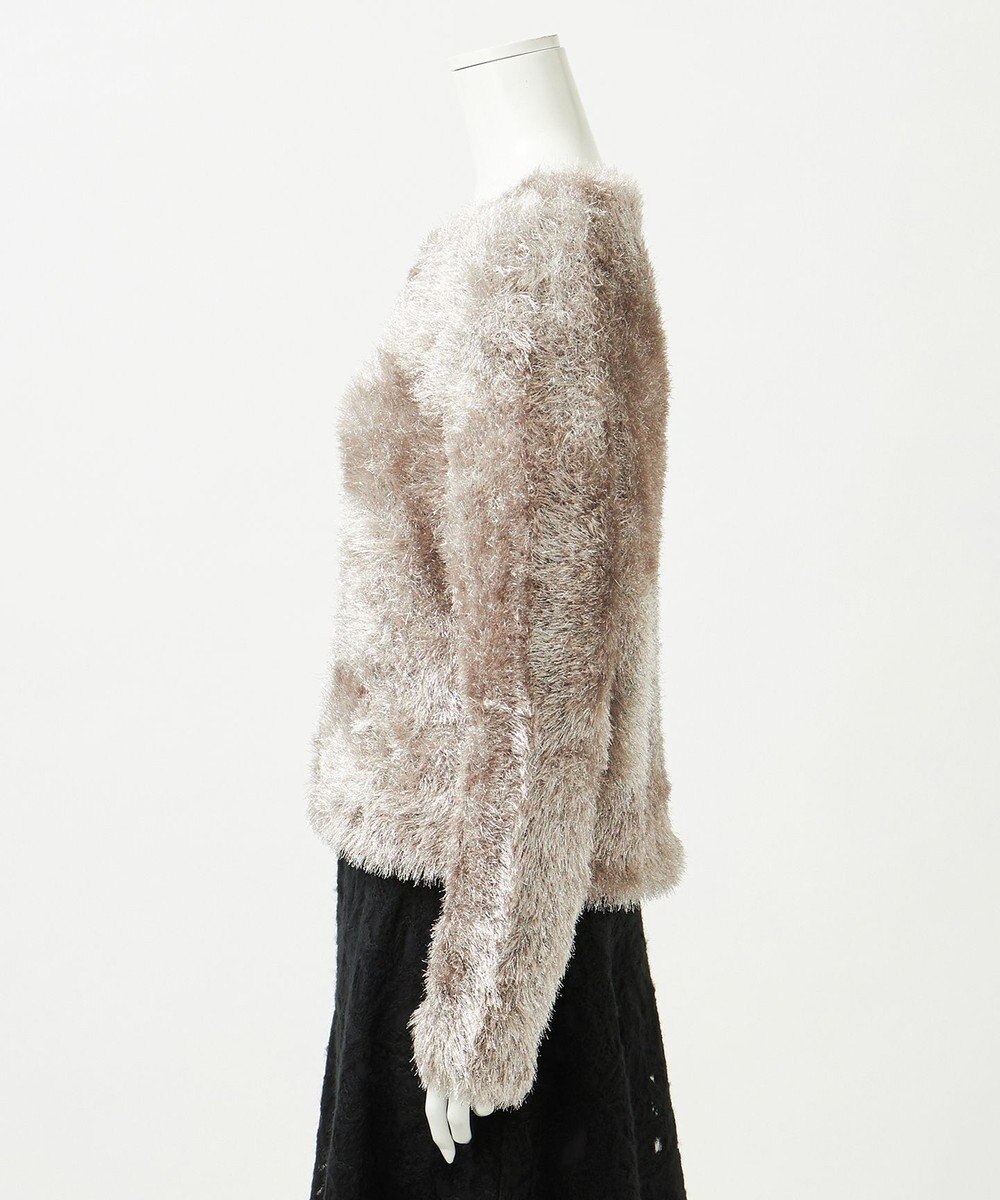 23区 L 【GOLD LABEL】メタリックファーモール ニット 