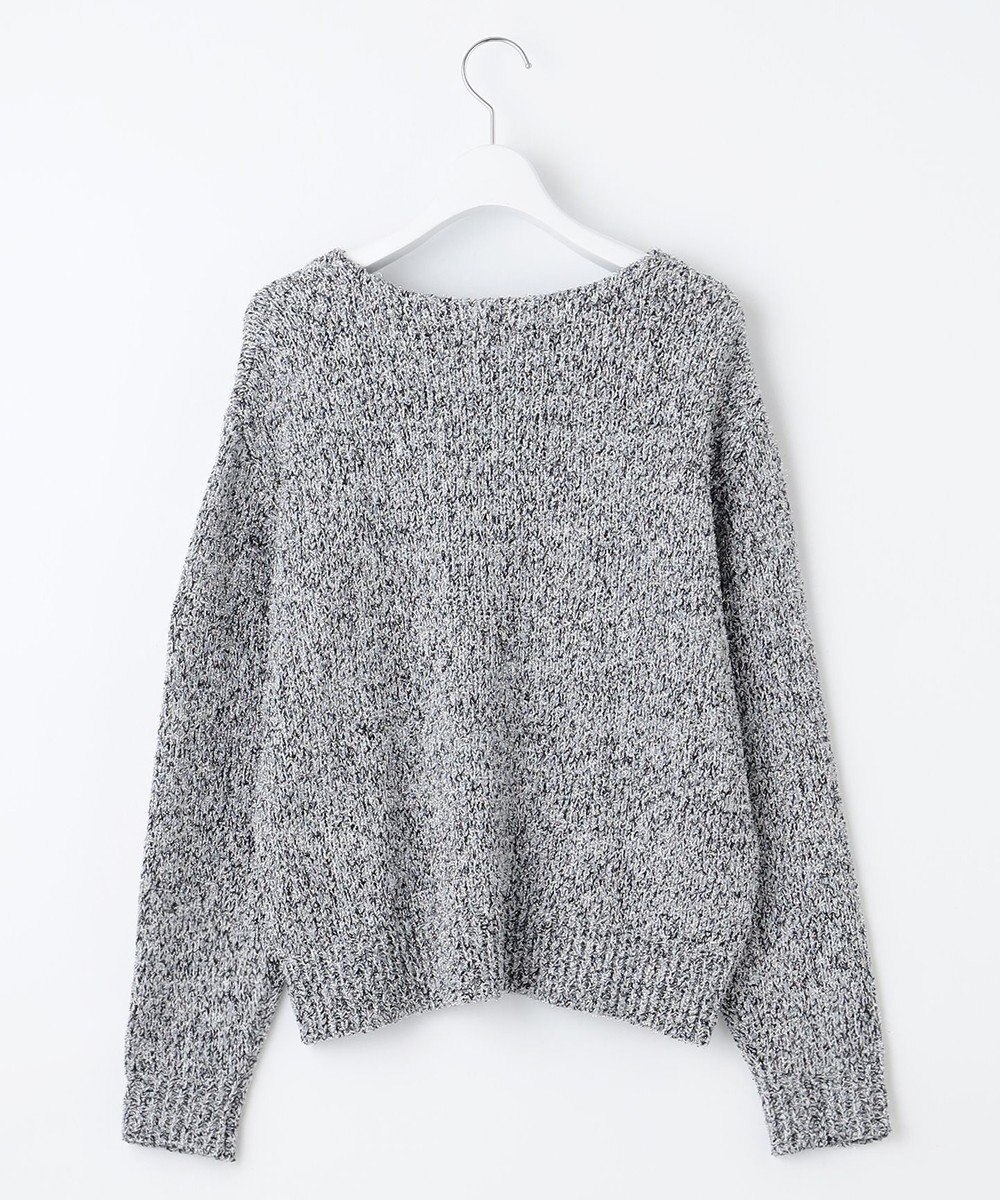 自由区 L 【洗える】ラメブークレ ニット 