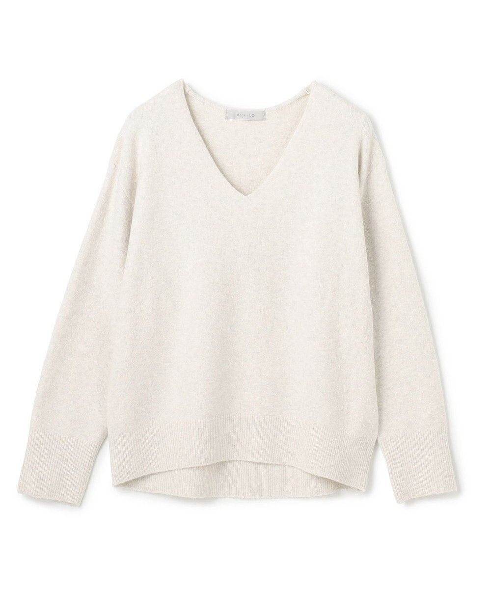UNFILO ふわふわニット Vネック 