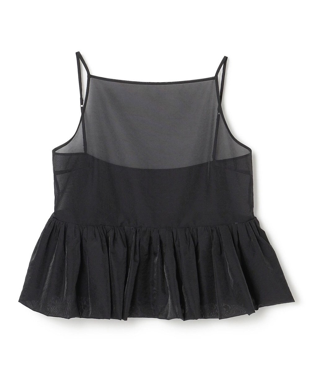 uncrave シアー オーガンジー ペプラム トップス 