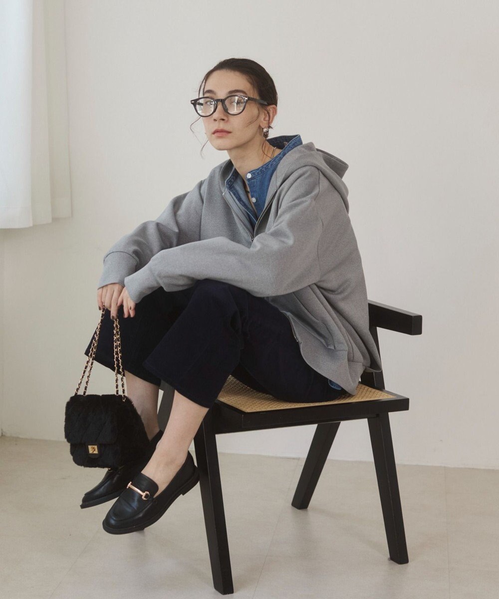 WEGO 【ANGIE VINTAGE】ダンボール ダブルジップパーカー フーディー 