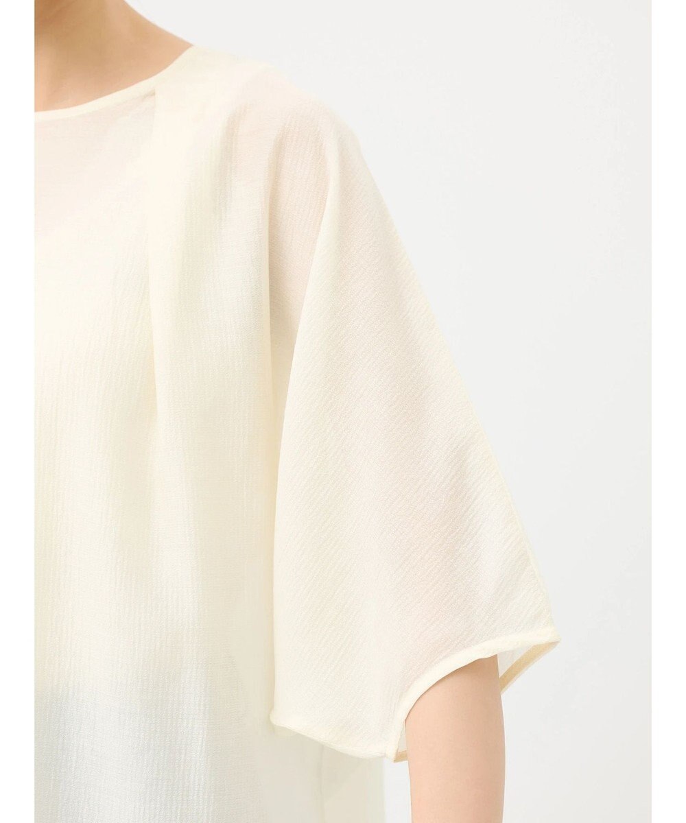 earth music&ecology バルーンスリーブブラウス 