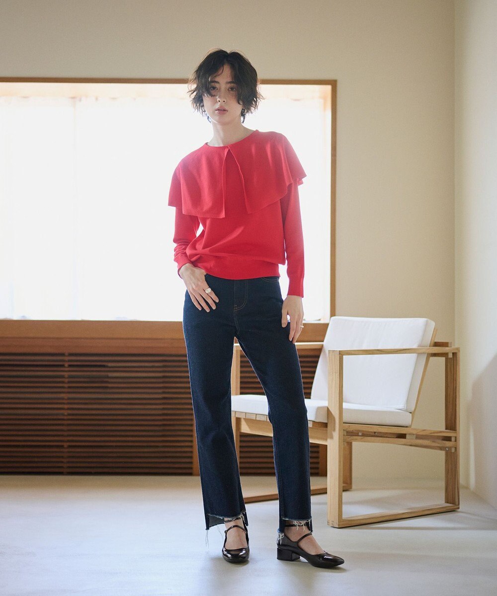 #Newans 【洗える】ケープカラープルオーバー 