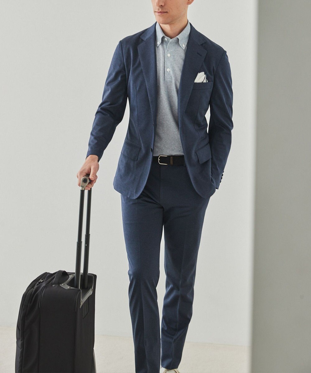 GOTAIRIKU セットアップ対応【洗える/ストレッチ/シワになりにくい】ドライジャージー セットアップパンツ 