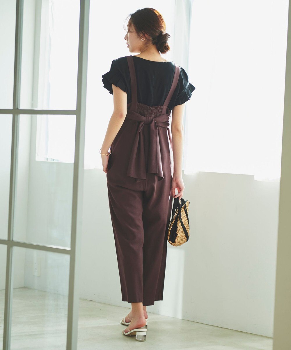 Feroux 【洗える】バックリボン オールインワン 