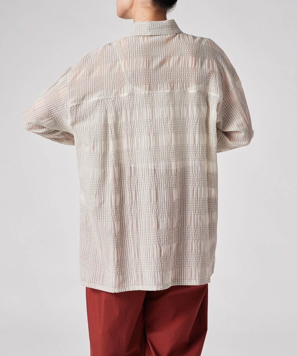 Paul Smith ワッシャーチェック シアー 長袖 シャツ 