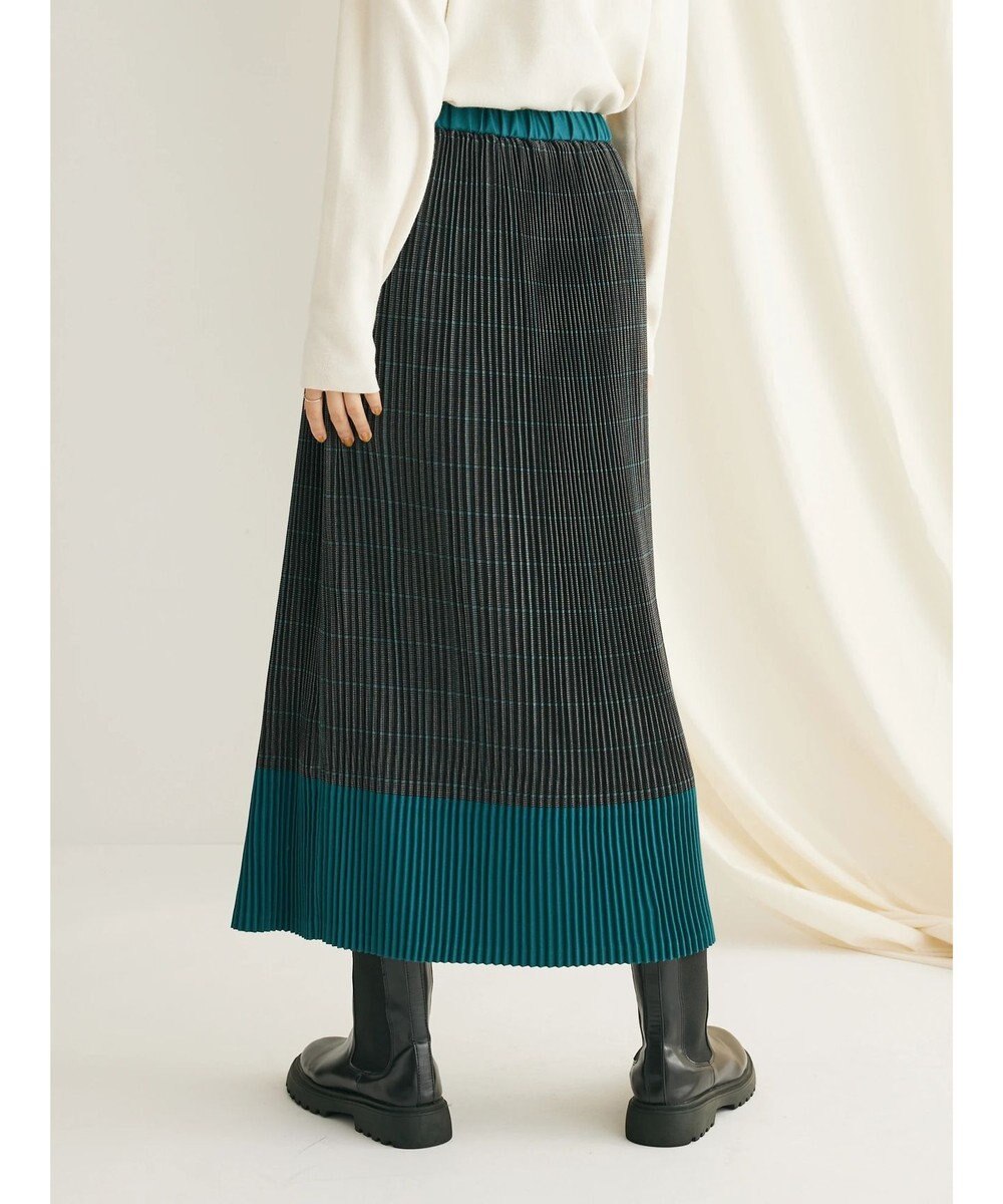 CRAFT STANDARD BOUTIQUE 配色チェックプリーツスカート 