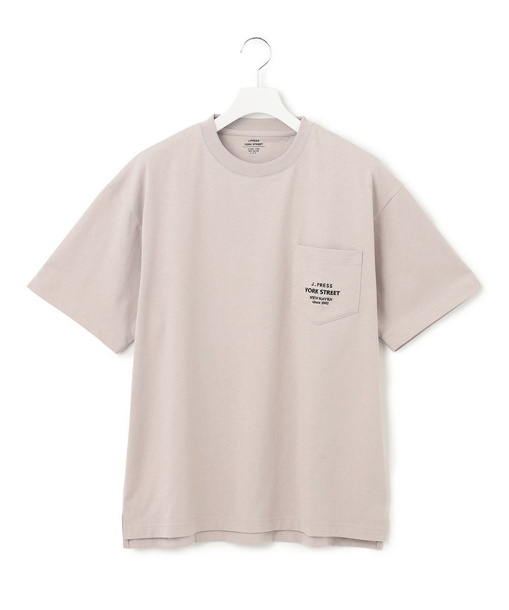 J.PRESS YORK STREET 【UNISEX】ワンポイント刺繍 ポケットTシャツ 