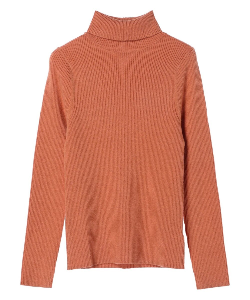 earth music&ecology やわらかタッチリブタートルネックプルオーバー 