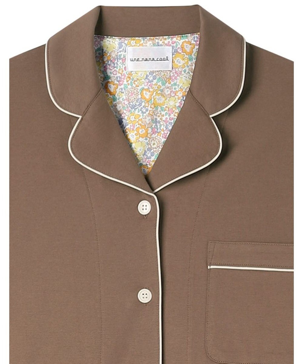 une nana cool 【綿100%】60/2 やわらか天竺 半袖開襟パジャマ MADE WITH LIBERTY FABRIC 