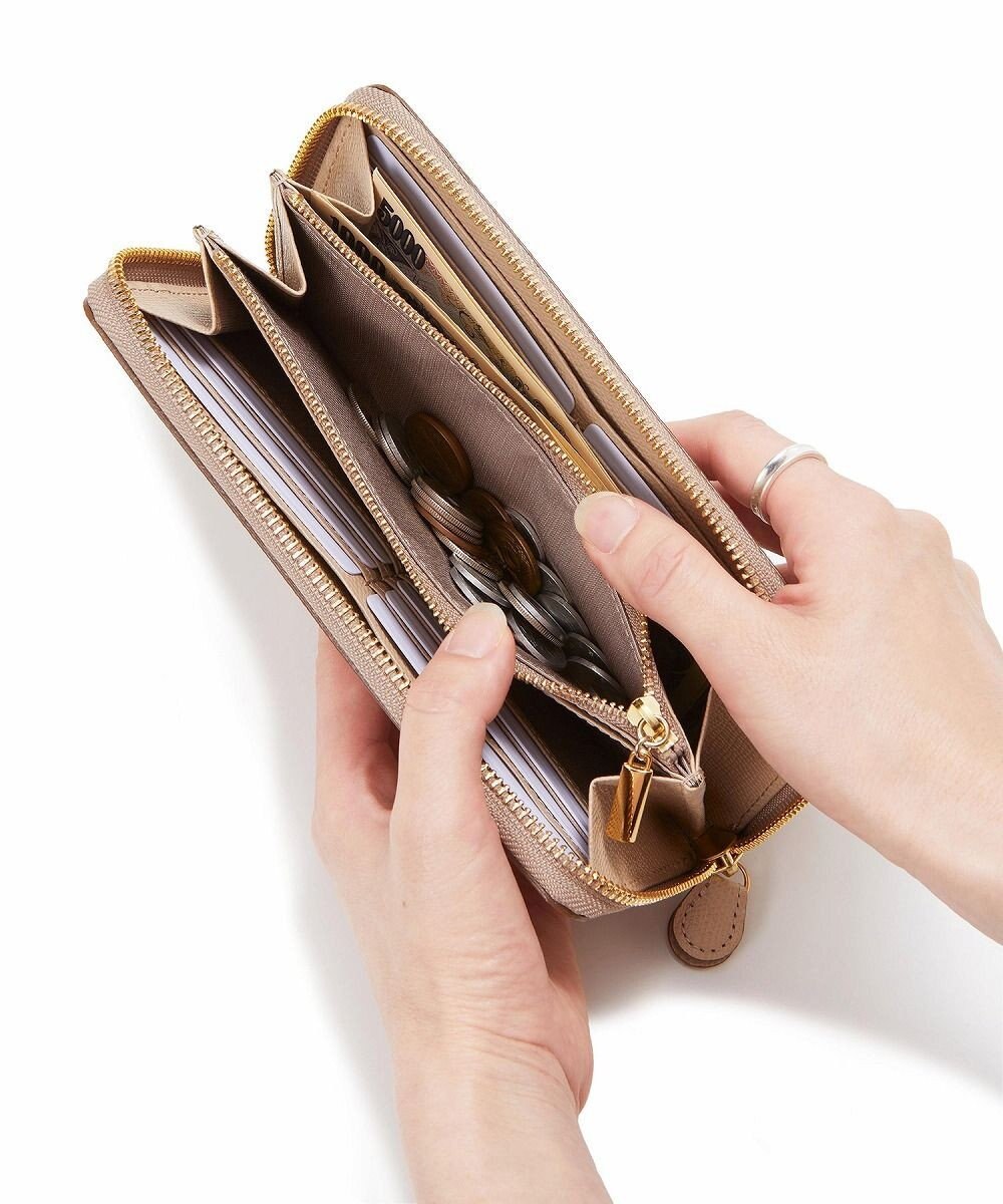 TOPKAPI 【TOPKAPI】角シボ型押し・ ラウンド 長財布 COLORATO コロラート 