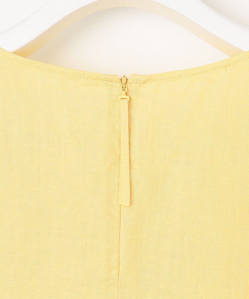 自由区 【XSサイズ～/洗える/セット可】エンブロイダリーリネンフレア袖 ブラウス 