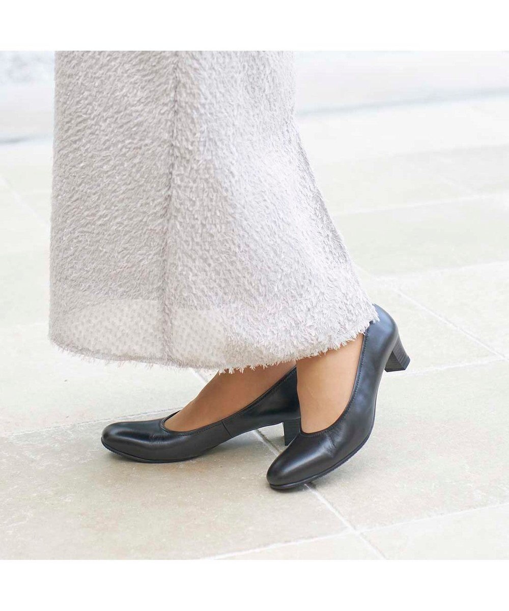 ing <ing>【WEB限定】ブラックプレーンパンプス 