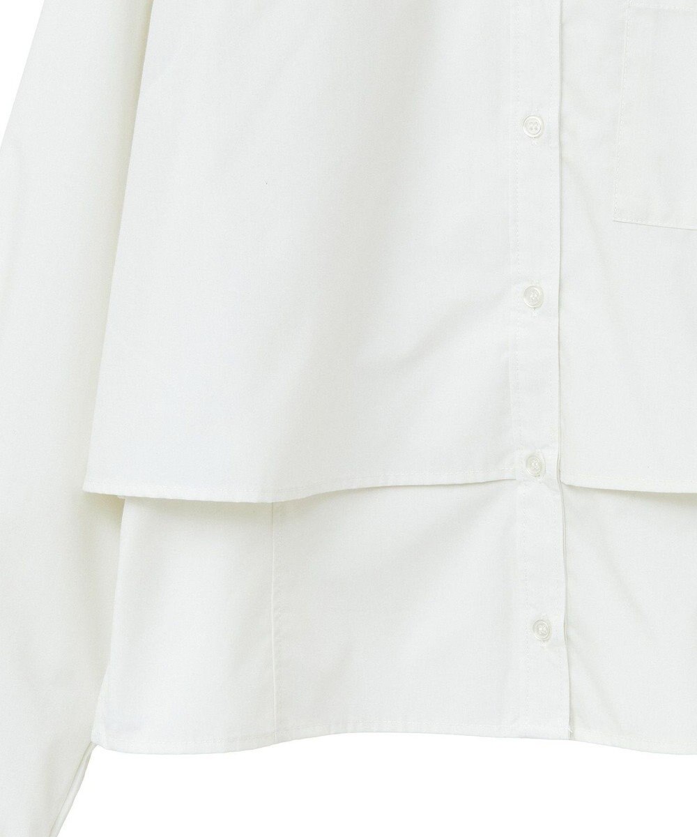 earth music&ecology ロールアップスリーブボクシーシャツ 