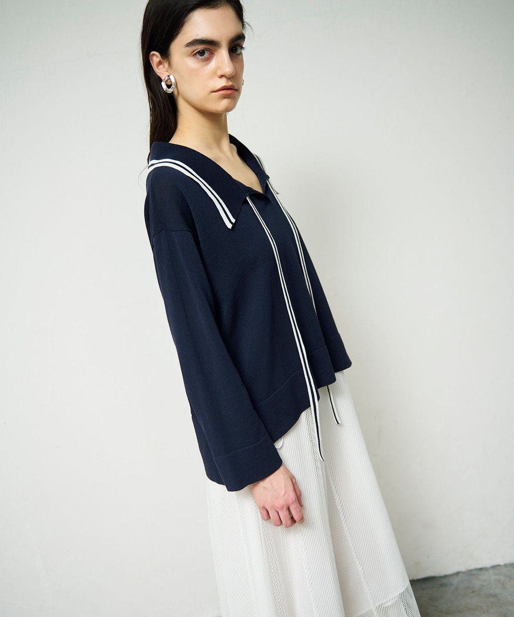 GRACE CONTINENTAL マリンボウタイニット 