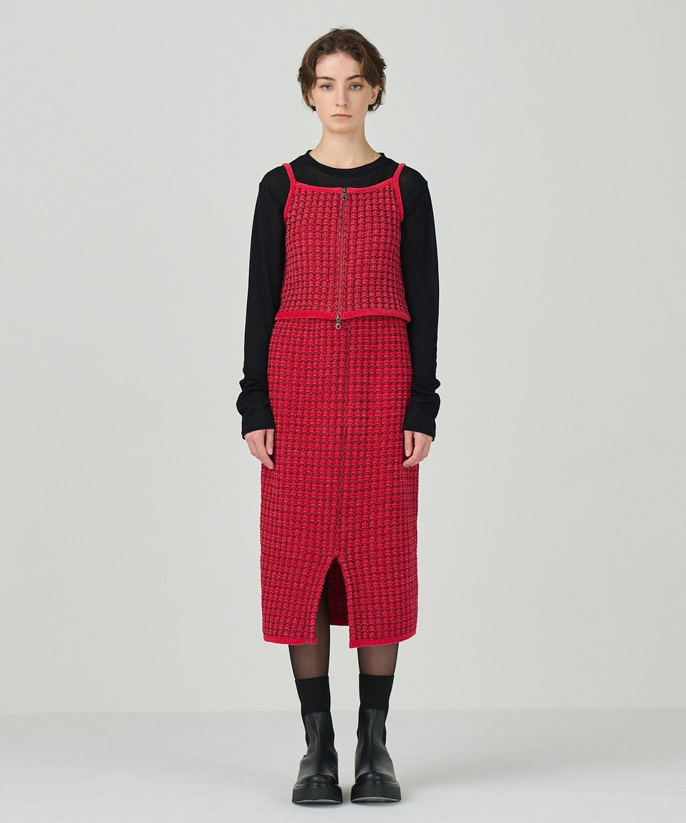 GRACE CONTINENTAL ツイードニットスカート 