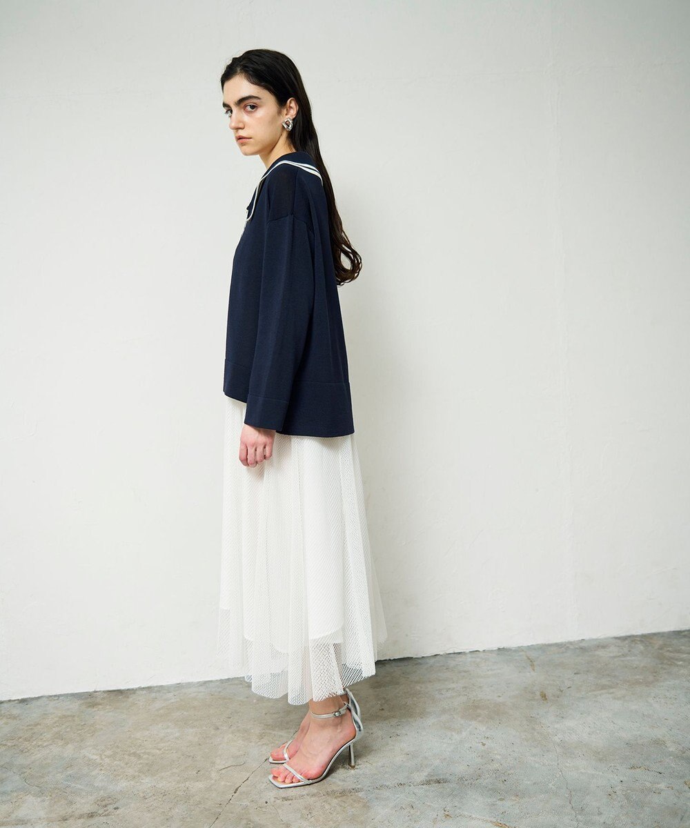GRACE CONTINENTAL マリンボウタイニット 