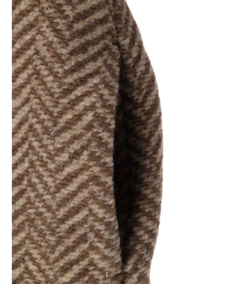 CRAFT STANDARD BOUTIQUE ウール混ガンパッチロングコート 