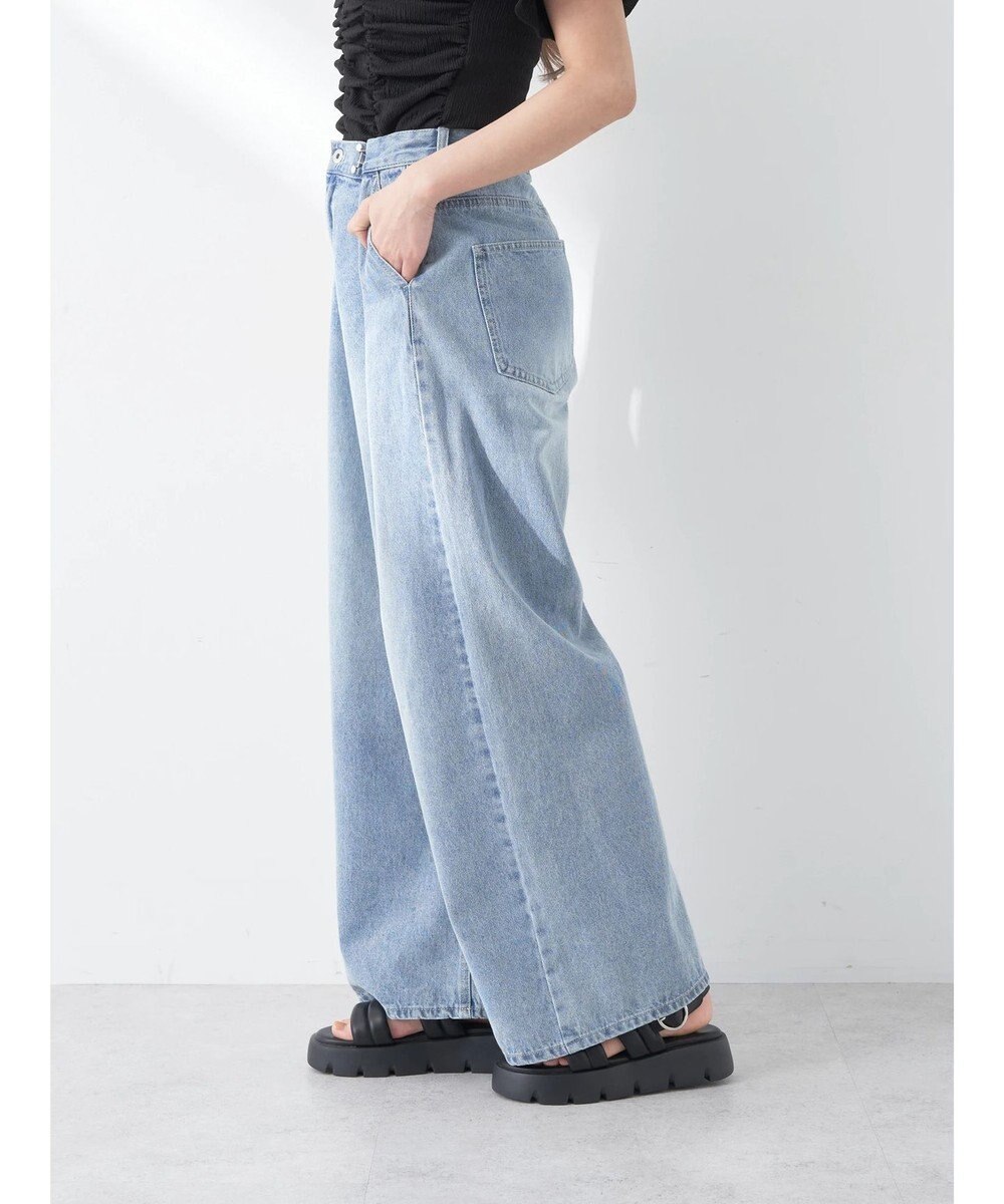 earth music&ecology タックホックデニムパンツ 