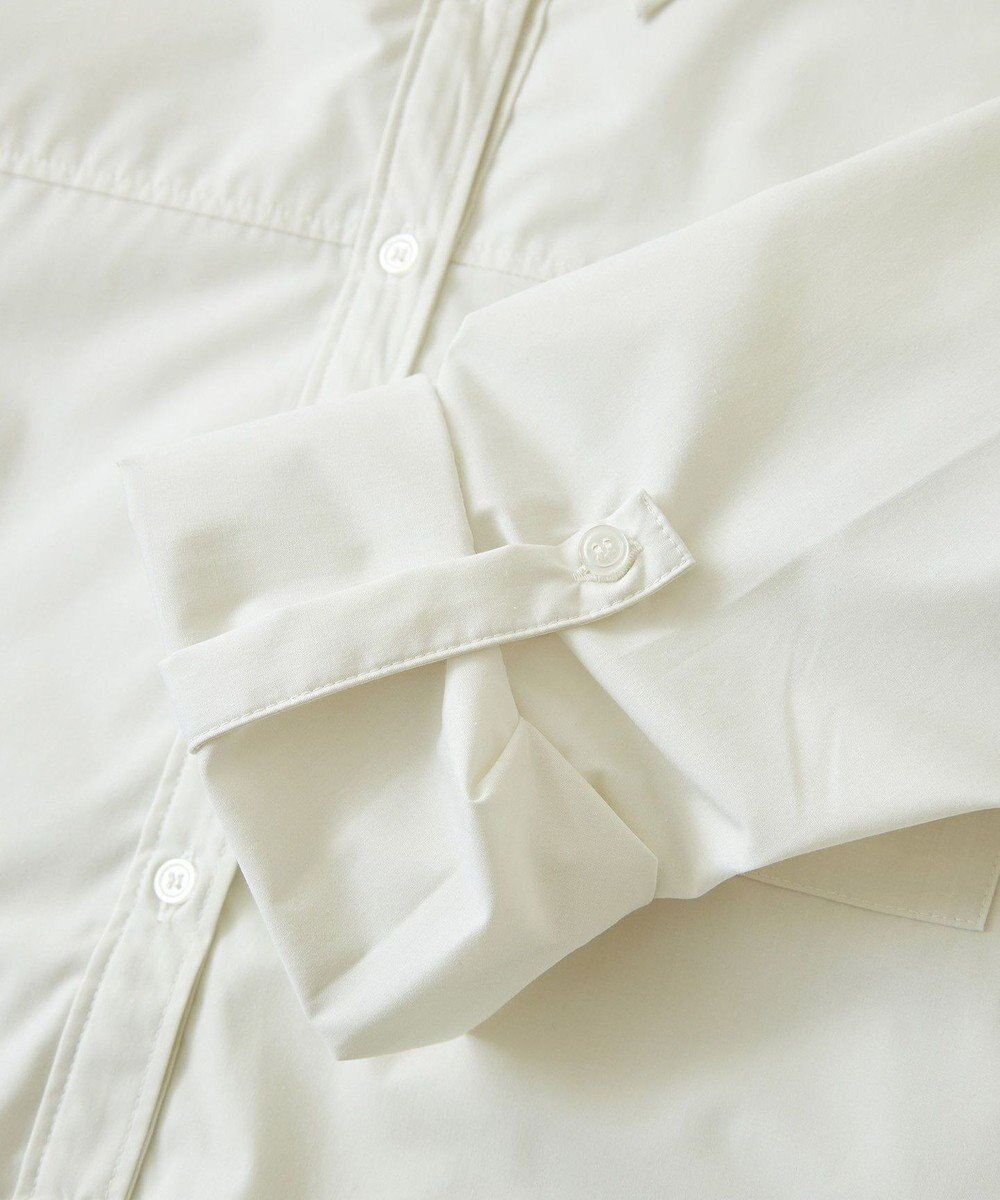 earth music&ecology ロールアップスリーブボクシーシャツ 