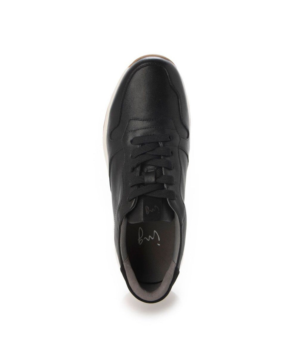 ing <ing>オールレザーレースアップスニーカー 