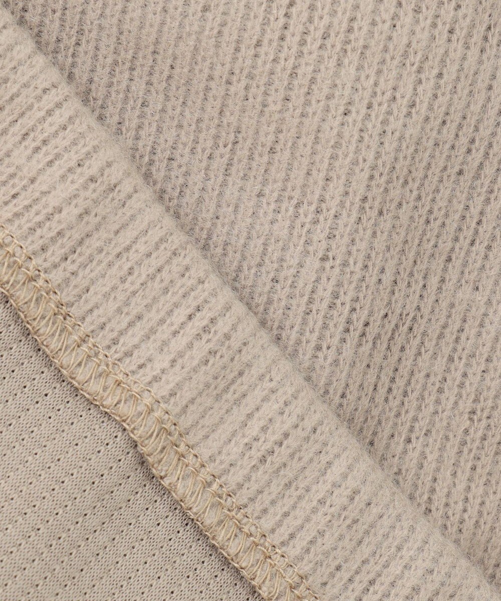 ANY L リブ起毛モックネックプルオーバー 