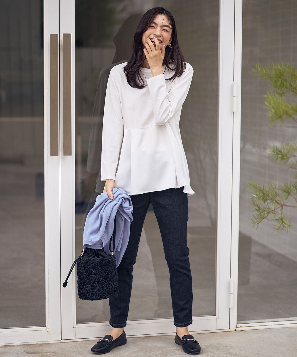 ANY L 【ウエストゴム】ウルトライージースキニーデニム 