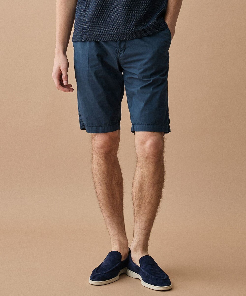 JOSEPH ABBOUD 【ウエストも伸びる!/JAPANファブリック】ヴィンテージコットンストレッチ ショート パンツ 