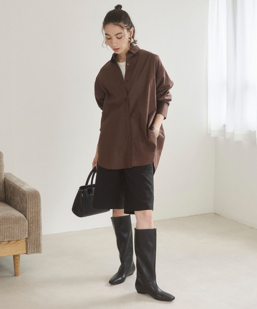 WEGO 【ANGIE VINTAGE】レザーライクシャツ＆スカートセットアップ 
