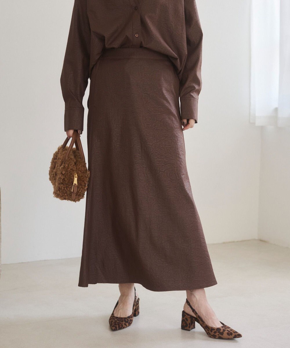 WEGO 【ANGIE VINTAGE】レザーライクシャツ＆スカートセットアップ 