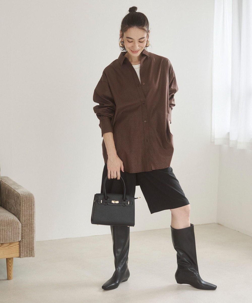 WEGO 【ANGIE VINTAGE】レザーライクシャツ＆スカートセットアップ 
